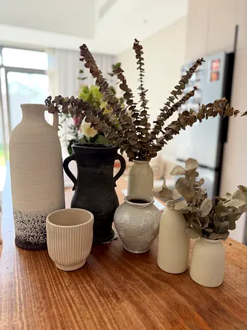 Neutral Ceramic  Stoneware Vase mix vases