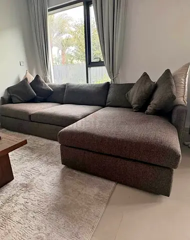 Cratebarrel lounge deep L shape sofa
