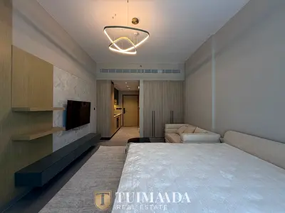 Furnished Studio | Balcony | Pool & Downtown View