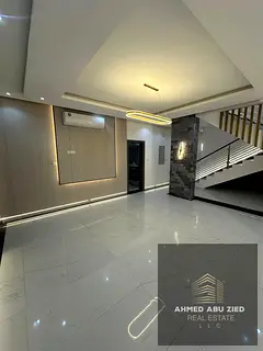 First tenant villa in Azha Community, ultra deluxe finish, master maid room, huge hall, prime locat