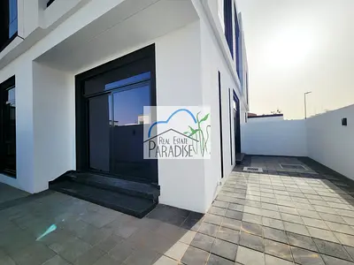 Available brand new modern finish 4 bedrooms villa al master semi independent with maids room cover
