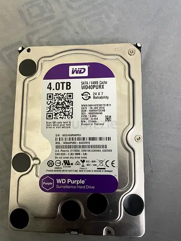 WD Purple 4TB Surveillance HDD - 3.5 SATA