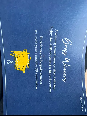 Suit and booted voucher