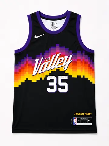 Nike Phoenix Suns The Valley #35 Basketball Jersey - Mens Size (Black/Purple)