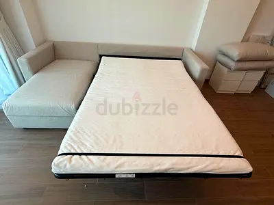 Ikea vimle L shape sofa bed with mattress