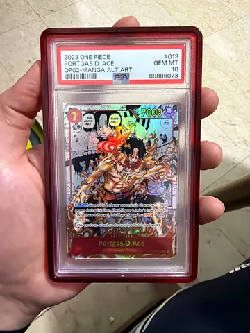 One Piece TCG Card Game - Ace Manga PSA 10 English