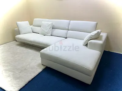Perfect condition marina home white color lshape sofa