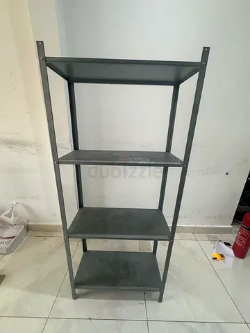 Ikea Metal Storage Shelf Unit with 4 Tiers - Industrial Style