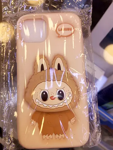 Cute silicone phone case with 3D character (new, in packaging)