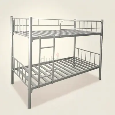 Bed and steel cupboards (6 set)