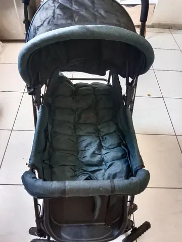 Used baby pram stroller - single seat, canopy, good condition