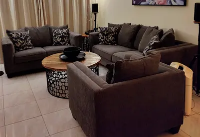 Grey sofa set – 3 + 2 + 1  homes r us