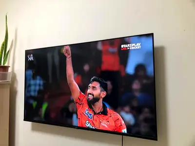 55-inch LED Smart TV - Good Condition, Wall Mounted
