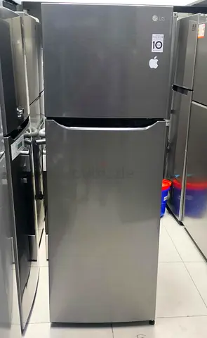 LG Top Freezer Refrigerator - Stainless Steel, Good Condition