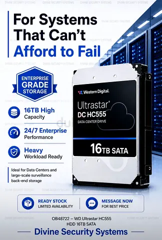 Western Digital Ultrastar DC HC555 16TB SATA Enterprise HDD 5 years warranty