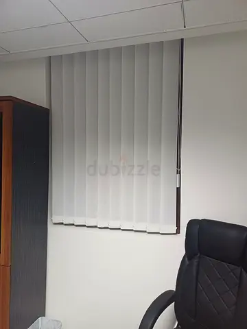 White vertical blinds — good condition, ready to install