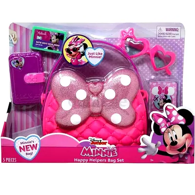 Disney Junior Minnie Mouse Happy Helpers Bag Set – 5 Pieces – New