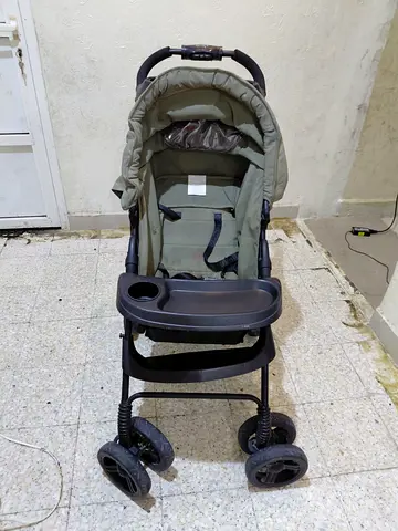 Used Baby Stroller / Baby Pram with tray and canopy