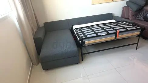 Ikea vimle L shape sofa bed with mattress