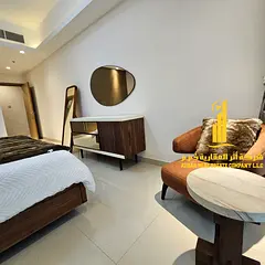 Luxurious one-bedroom apartment with brand new furnishings for monthly rent in Ajman - Al Rashidiya