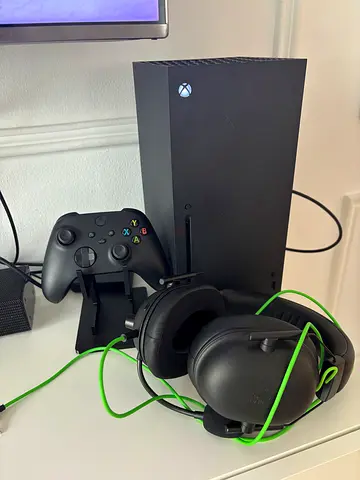 Xbox Series X console with controller and headset - excellent condition