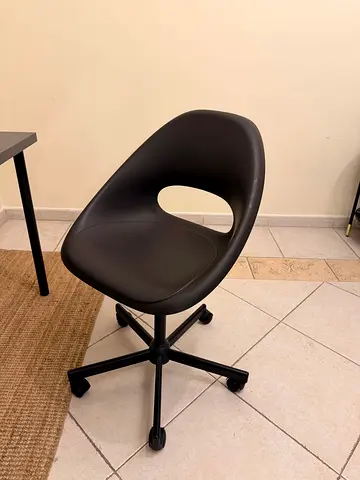 Black Swivel Office/Study Chair with Wheels - Good Condition