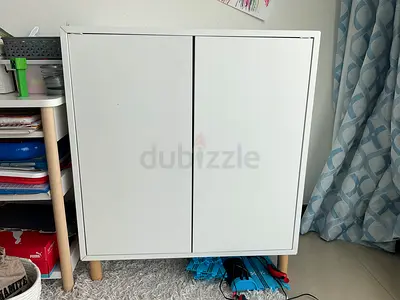 White storage cabinet