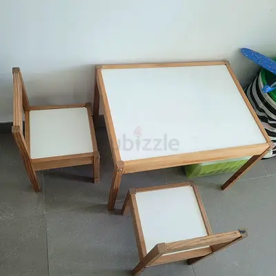 IKEA FLISAT Childrens Table with Two Chairs