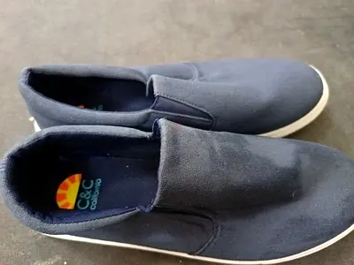 Dark blue slip-on casual shoes - used, good condition