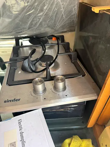 Simfer 2-Burner Stainless Steel Gas Hob — Good Working Condition
