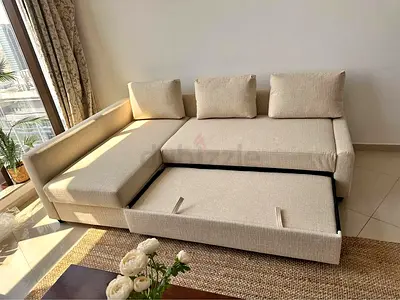Ikea  Frihten L shape sofa cum bed