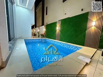 Villa for sale in Al Zahia | Swimming pool + 5 master bedrooms + living room and majlis + maid's room | Fees included | 1.85 million