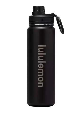 Lululemon insulated black water bottle – 710ml - New