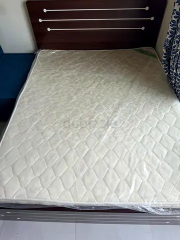 Used Double Bed Frame with Mattress - Good Condition Like New