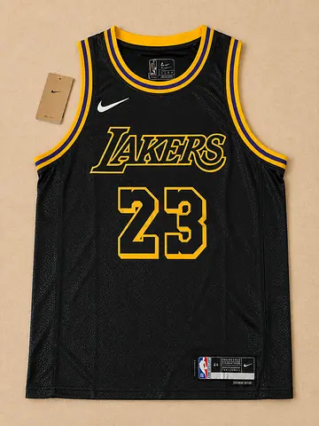 Nike NBA Lakers #23 Black  Gold Jersey — Brand New