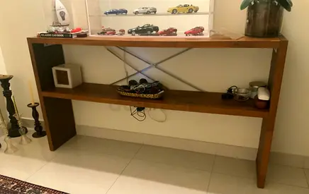 Wood console