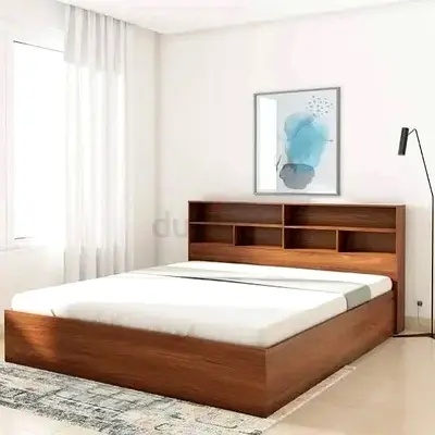 Wooden bed king sie with mattress