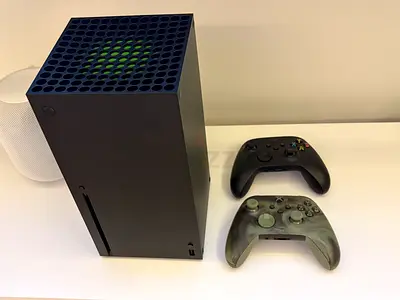 Xbox Series X with Two Wireless Controllers - 1 Yr old