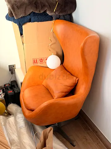 TWO Chairs with Cushion - excellent  Condition, new, large . Original price 4800 aed from ebarza