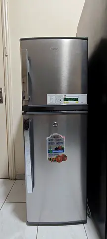 New Clickon - Used 2-Door Refrigerator - Silver, Good Working Condition