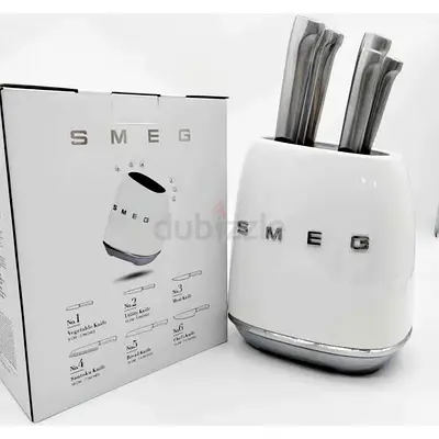 Smeg knife set with 6 knives sealed packed 100% original