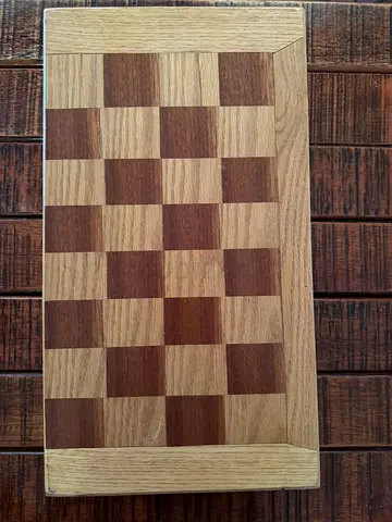 Wooden Chess/Checkers Board (Foldable Storage Not Included)