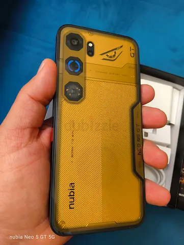 ZTE NUBIA NEO 5 GT KILLER GOLD 256GB 20GB RAM FULL BOX GAMING PHONE