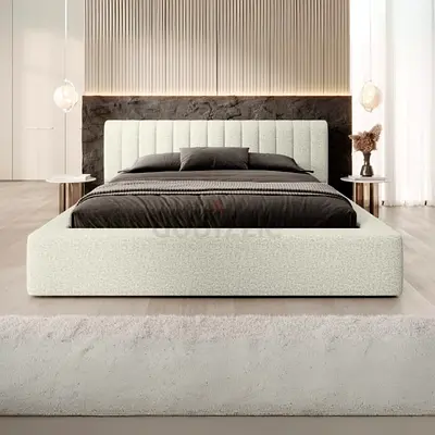 Modern Designer Bed – Brand New King Size with Spring Mattress