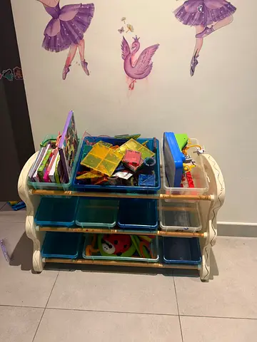 Childrens Multi-Bin Toy Organizer