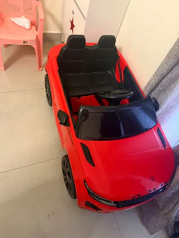 Red Ride-On Electric Toy Car for Kids — Double Seat, Good Condition