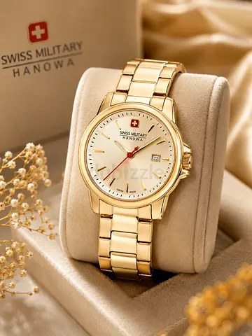 Swiss Military Hanowa GoldTone Stainless Steel Womens Watch Classic Dial
