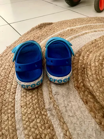 Light blue toddler Crocs  - size C9, gently used