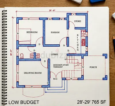 I will do shop drawings,sections, elevations for your interior design