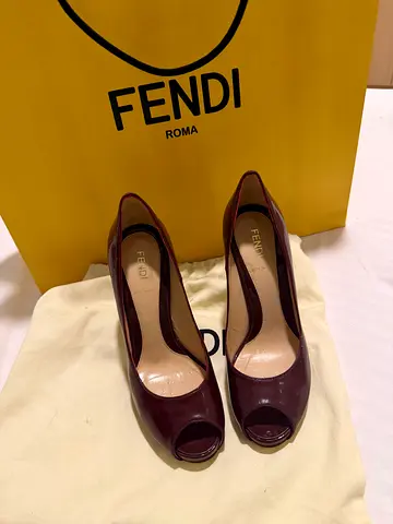 FENDI Peep Toe Heels | Authentic
